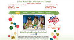 Desktop Screenshot of littlemiracleschristianpreschool.com